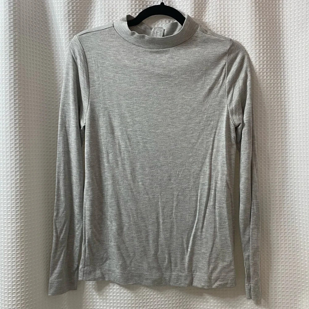 Loft Button Back Mock Neck Top - image 1